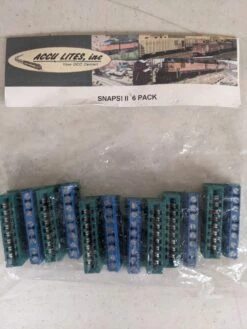 Accu Lites SNAPS! Wiring Connector For Tortoise Switch Machine 6-Pack -- 2020 Update With Wider Co