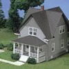 Atlas Kim's Classic American Home - Kit -- Light Gray, Medium Gray, White, Black 6-5/16 X 3-5/16 X