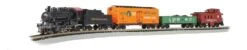 Bachmann The Keystone - Standard DC -- Pennsylvania Railroad 0-6-0, 3 Cars, 24" E-Z Track Circle,