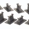 Bachmann Graduated Pier Set - E-Z Track? -- 14 Pieces - HO - 44471