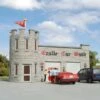 Bachmann Castle Car Wash - Roadside U.S.A.? -- Assembled - 5-1/4 X 3 X 4" 13.3 X 7.6 X 10.2cm - H
