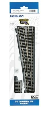 Bachmann Decoder-Equipped Nickel Silver E-Z Track? Turnout -- #5 Wye - HO