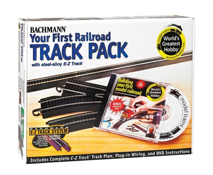 Bachmann Your First Railroad Track Pack -- E-Z Track? System - HO 1 Bachmann Your First Railroad Track Pack -- E-Z Track? System - HO