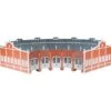 Bachmann Five-Stall Brick Roundhouse -- Kit W/5 E-Z Track? 9" Straights, 5 Bumpers - HO