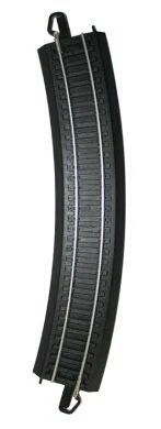 Bachmann Bulk E-Z Track? W/Steel Rail & Black Roadbed -- 18" Radius Curve Pkg(50) - HO - 44480