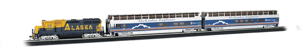 Bachmann McKinley Explorer Train Set -- Alaska Railroad - HO - 00743 1 Bachmann McKinley Explorer Train Set -- Alaska Railroad - HO - 00743