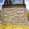 Chooch Enterprises Cut Stone Bridge Pier -- Pointed End, Double Track 5 3/4 X 2 X 3 3/4" - HO