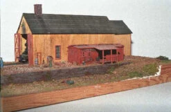 JV Models Haliburton Engine House (w/o Shed) - Scale 23 X 79' - HO Kit