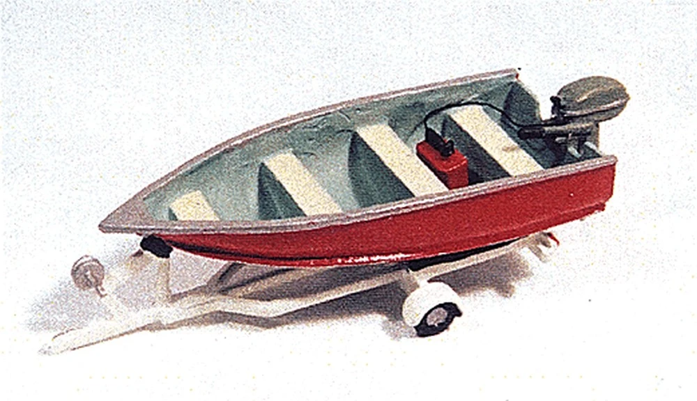 JL Innovative Design Fishing Boat, Motor & Trailer - HO (Unpainted Metal Kit) 1 JL Innovative Design Fishing Boat, Motor & Trailer - HO (Unpainted Metal Kit)