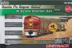 Kato Santa Fe Super Chief Starter Set -- Santa Fe (silver) - N - 106-0018