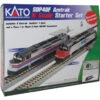 Kato EMD SDP40F Starter Set - Standard DC -- Amtrak (Phase I), 4 Amfleet Cars, Unitrack Oval & Pow
