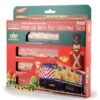 Kato Operation North Pole Christmas Train-Only Set - Standard DC -- Metra F40PH & 3 Bi-Level Commu