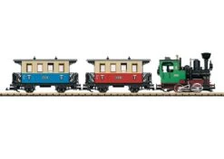 LGB Of America Steam Passenger Train Starter Set - Standard DC -- 0-4-0T, 2 Cars, 50-3/4" 129cm Tr