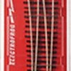 PECO North American Style Code 83 Curved Turnout Electrofrog -- #7 Left - HO