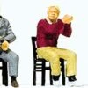 Preiser Kg Sports & Recreation Seated Spectators Clapping -- 2 Men, 4 Women - HO