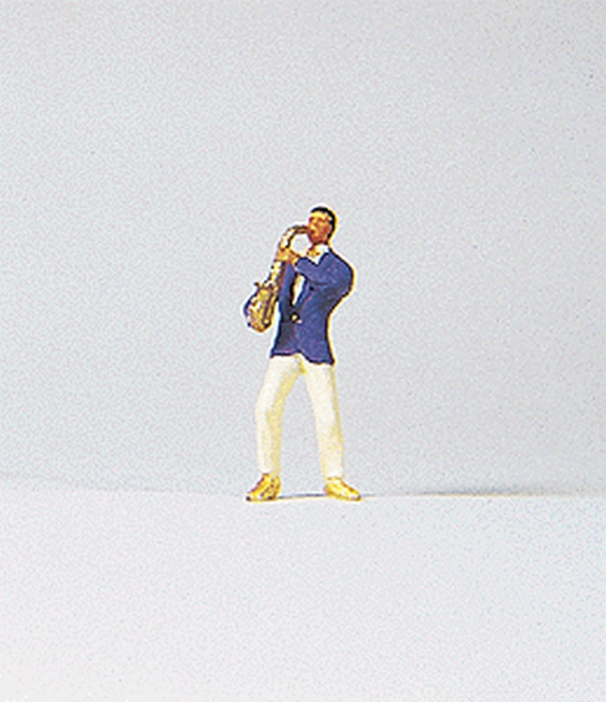 Preiser Kg Individual Figure - Working People -- Saxophone Musician - HO 1 Preiser Kg Individual Figure - Working People -- Saxophone Musician - HO
