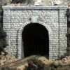 Woodland Scenics Single-Track Tunnel Portal (Hydrocal Plaster Casting) -- Cut Stone - HO - C1253