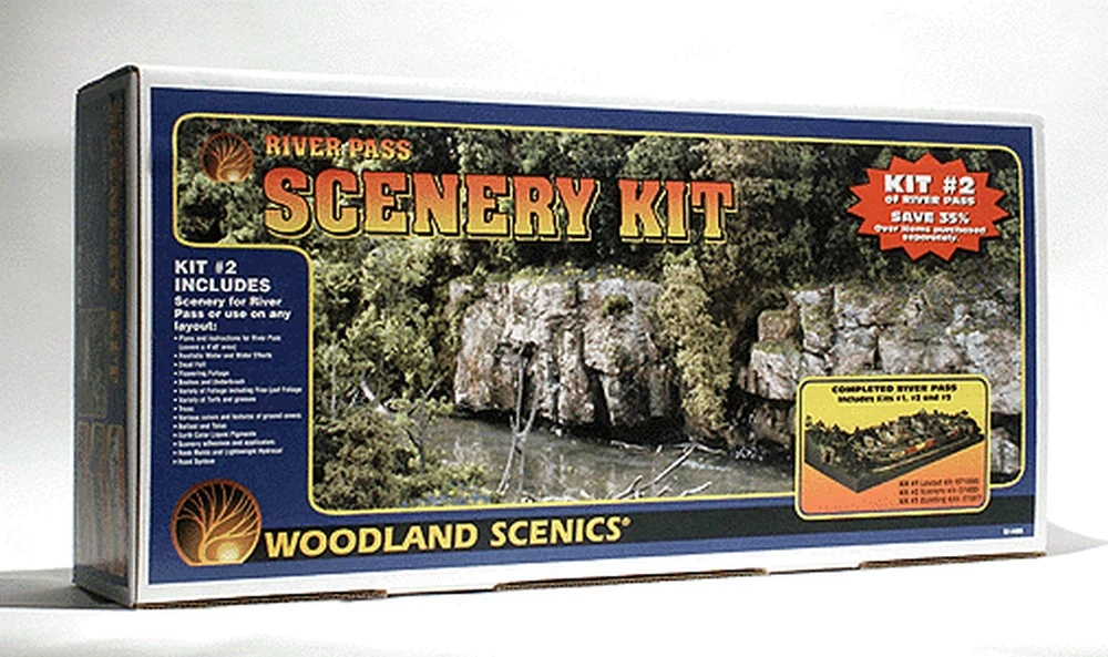 Woodland Scenics River Pass Scenery Kit - HO - S1488 1 Woodland Scenics River Pass Scenery Kit - HO - S1488