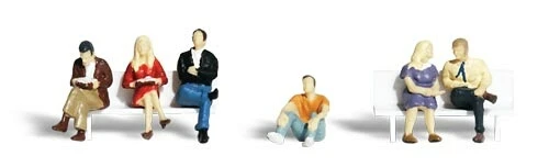 Woodland Scenics People Sitting (HO Scale) - A1829 1 Woodland Scenics People Sitting (HO Scale) - A1829