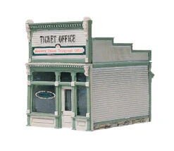 Woodland Scenics Scenic Details? -- Ticket Office - Kit (Unpainted Metal) 2-1/4 X 2-1/2" - HO -