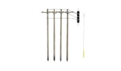 Woodland Scenics Pre-Wired Poles - Utility System -- Single Crossbar - HO - US2265
