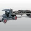 Woodland Scenics American Trucks - Early Diamond T (Cast Metal Kit) -- Semi Tractor W/Flatbed Trai
