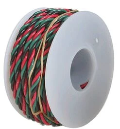 Wire Works Three-Conductor Hookup Wire - #22 Gauge - 23' 7m -- Black, Red & Green