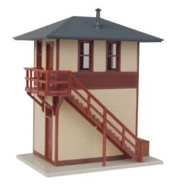 Walthers Trackside Signal Tower -- Assembled - 2-7/8 X 2-3/16 X 3-1/42 7.3 X 5.5 X 8.2cm - HO