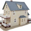 Walthers Two-Story House -- Kit - 3 X 7" 7.7 X 17.7cm - HO