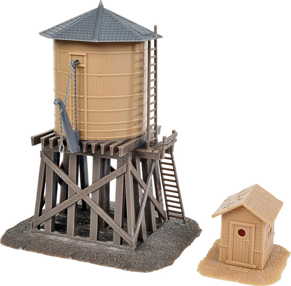Walthers Water Tower And Shanty -- Kit - Tank: 3-1/2 X 4" 8.9 X 10.2cm; Shanty: 1-3/4 X 2" 4.5 X 1 Walthers Water Tower And Shanty -- Kit - Tank: 3-1/2 X 4" 8.9 X 10.2cm; Shanty: 1-3/4 X 2" 4.5 X