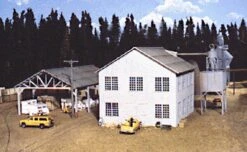 Walthers Cornerstone Planing Mill And Shed -- Kit - Main Building: 6 X 8 X 5-3/4" 15 X 20 X 14.3cm