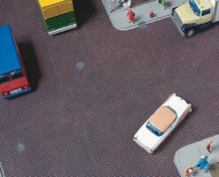 Walthers Cornerstone Brick Street System -- Straight Sections Pkg(8) - HO