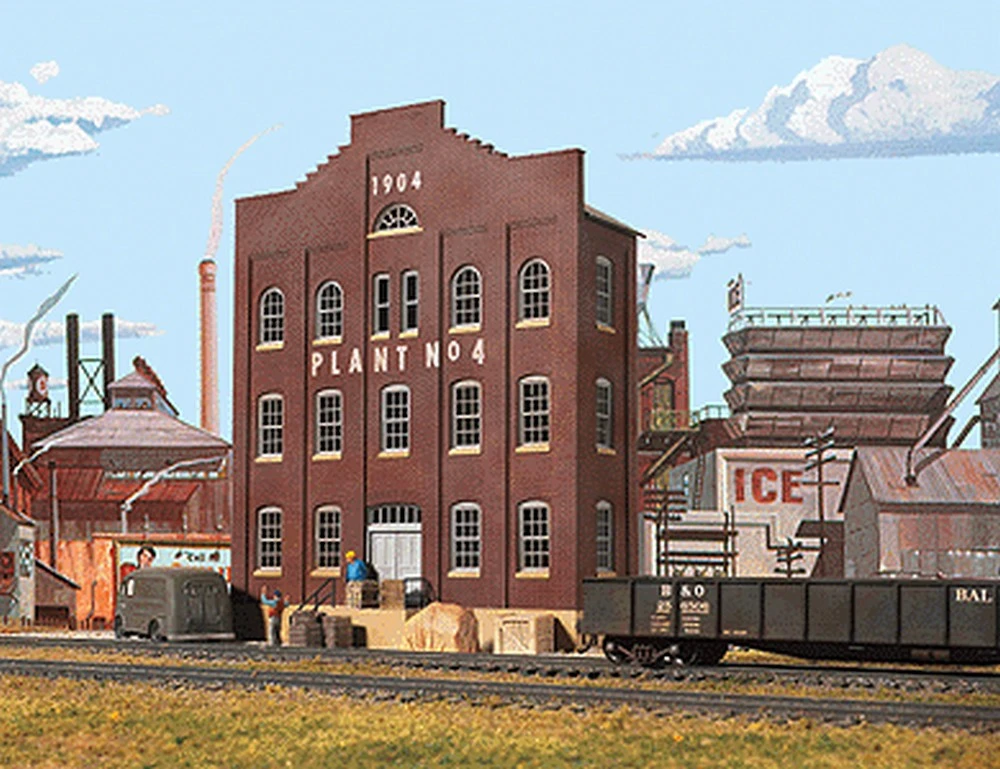 Walthers Cornerstone Plant No. 4 Background Building -- Kit - 6 X 2-1/4 X 7-1/2" 15 X 5.6 X 18.7c 1 Walthers Cornerstone Plant No. 4 Background Building -- Kit - 6 X 2-1/4 X 7-1/2" 15 X 5.6 X 18.7c