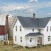 Walthers Cornerstone Lancaster Farmhouse -- Kit - 5-15/16 X 4-1/2 X 4-5/16" 15.1 X 11.4 X 11cm -