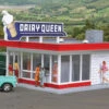 Walthers Cornerstone Vintage Dairy Queen? -- Kit - 5-1/16 X 3-1/2 X 2-3/8" 12.8 X 8.8 X 6cm - HO