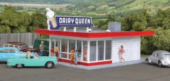 Walthers Cornerstone Vintage Dairy Queen? -- Kit - 5-1/16 X 3-1/2 X 2-3/8" 12.8 X 8.8 X 6cm - HO