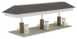 Walthers Cornerstone Modern Gas Station -- Kit - Main Building: 10-7/16 X 6-1/2 X 3-1/8" - HO -Model Train Toys lg933 3537 1