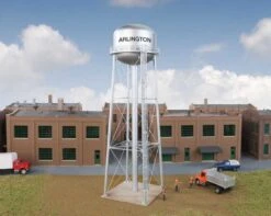 Walthers Cornerstone Municipal Water Tower -- Kit - 3-5/16 X 3-5/16 X 11-1/8" 8.4 X 8.4 X 28.2cm