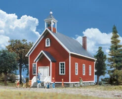 Walthers Cornerstone Cottage Grove School -- Kit - 7 X 3-1/2 X 5-1/2 Inch 17.5 X 8.7 X 14cm - HO