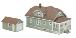 Walthers Cornerstone Updated American Bungalow With Single Car Garage -- Kit - HO