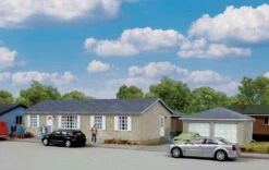 Walthers Cornerstone Modern Sectional House With Garage -- Kit - HO