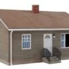 Walthers Cornerstone Postwar Prefab House -- Kit - 4-1/4 X 3-1/2 X 2-3/8" 10.8 X 8.8 X 6cm - HO