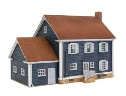 Walthers Cornerstone Colonial House -- Kit - 6-3/4 X 5 X 4-3/4" 17.1 X 12.7 X 12cm - HO -Model Train Toys lg933 4153 2