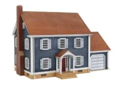 Walthers Cornerstone Colonial House -- Kit - 6-3/4 X 5 X 4-3/4" 17.1 X 12.7 X 12cm - HO