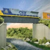 Walthers Cornerstone 70' Single-Track Railroad Through Girder Bridge -- Kit - 9-3/4 X 2-3/8 X 1-5/
