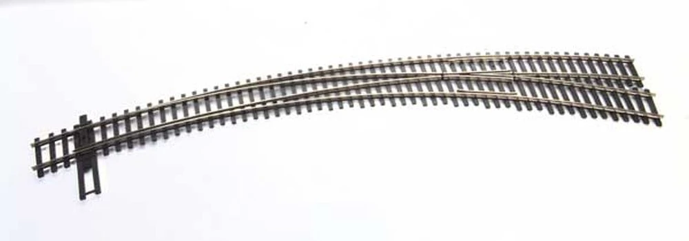 Walthers Track Code 83 Nickel Silver DCC-Friendly Curved Turnout - 20 And 24" Radii -- Right Hand 1 Walthers Track Code 83 Nickel Silver DCC-Friendly Curved Turnout - 20 And 24" Radii -- Right Hand