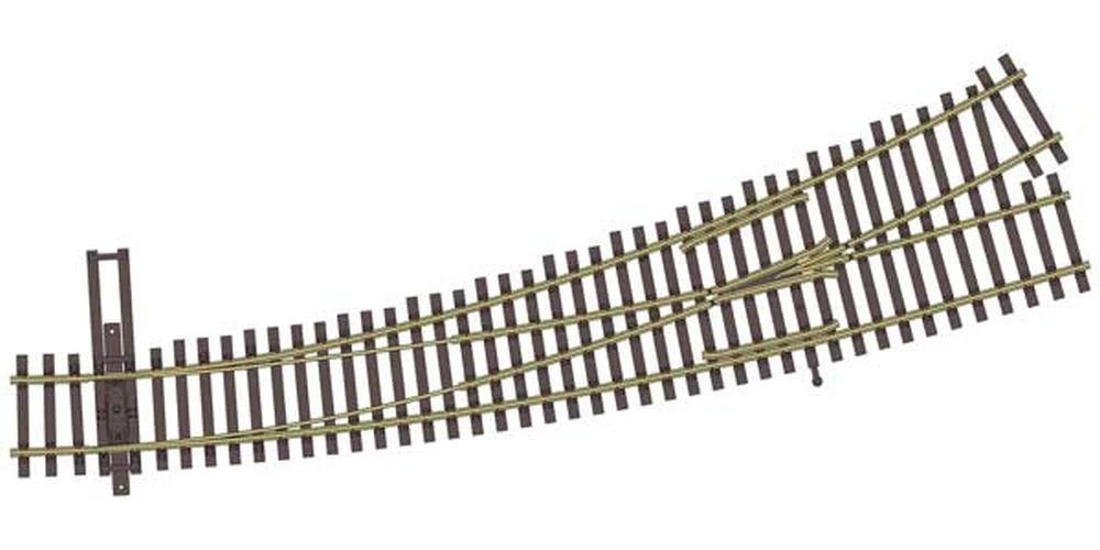 Walthers Track Code 83 Nickel Silver DCC-Friendly Curved Turnout - 24 And 36" Radii -- Left Hand 1 Walthers Track Code 83 Nickel Silver DCC-Friendly Curved Turnout - 24 And 36" Radii -- Left Hand