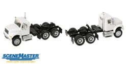 Walthers SceneMaster International 4900 Truck - Assembled -- Dual-Axle Semi Tractor (white) - HO