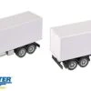 Walthers SceneMaster International 4900 Truck - Assembled -- Dual-Axle Refrigerated Van (orange Ca