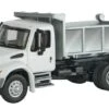 Walthers SceneMaster International? 4300 Single-Axle Dump Truck - Assembled -- White With Utility
